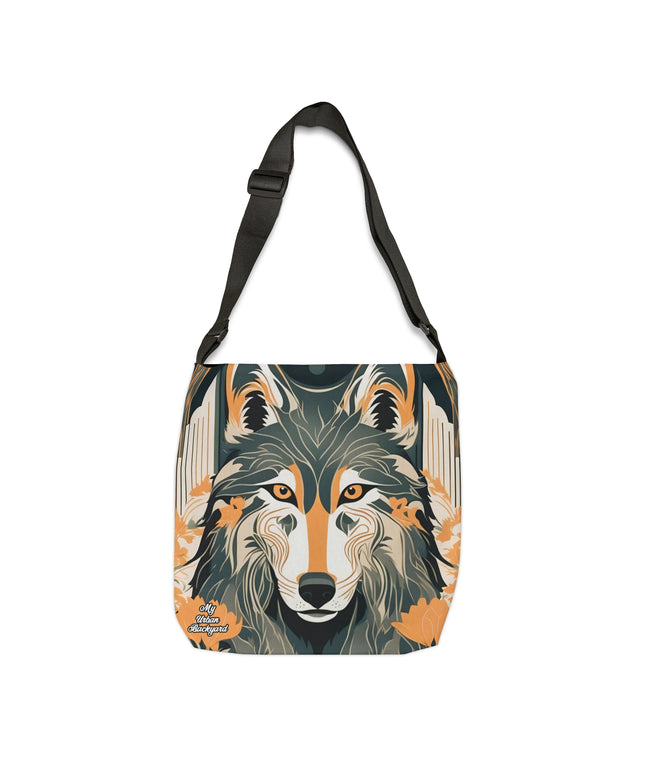 Dorian Greyfang Tote Bag with Adjustable Strap, Wolf Design - Trendy and Versatile