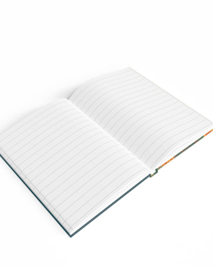 Coyote with Orange Flowers, Hardcover Notebook Journal - Write in Style