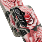 Pink Rose Flowers, Cell Phone Case - Apple, Samsung or Google Pixel