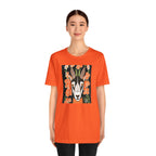 Goat with Orange Flowers, 100% Jersey Cotton T-Shirt