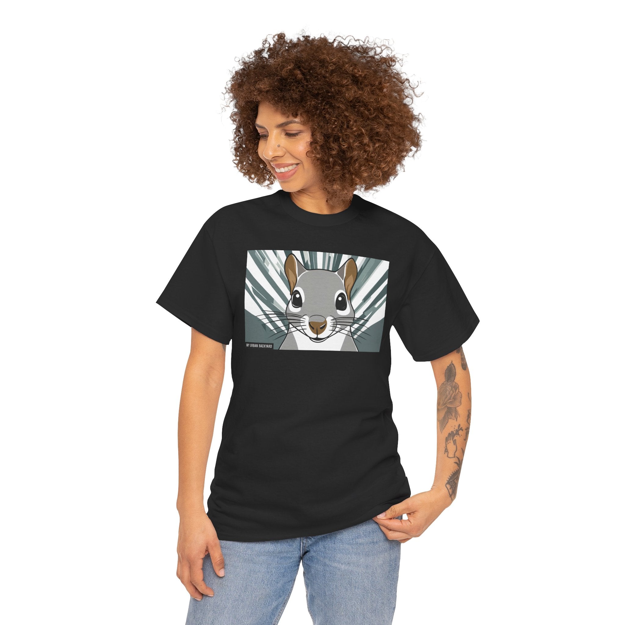 Cute Squirrel Graphic Tee, Unisex Cotton T-Shirt, Nature Lover Gift, Animal Art Top, Casual Wear