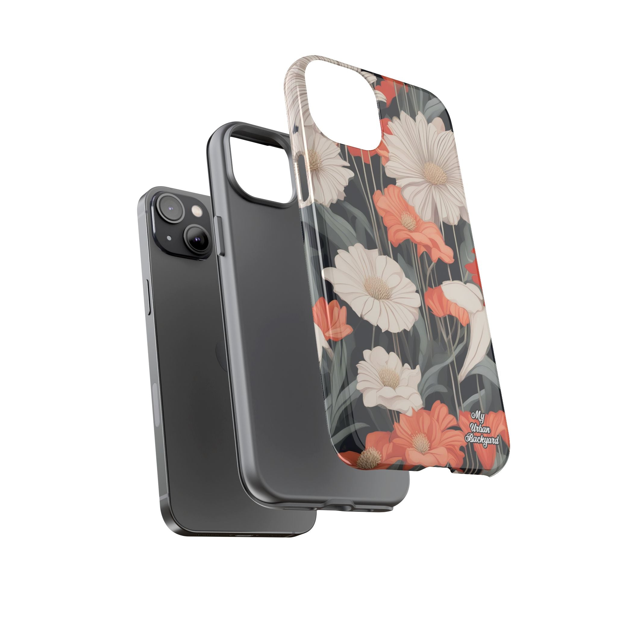 Art Deco Flowers, Cell Phone Case - Apple, Samsung, Google Pixel