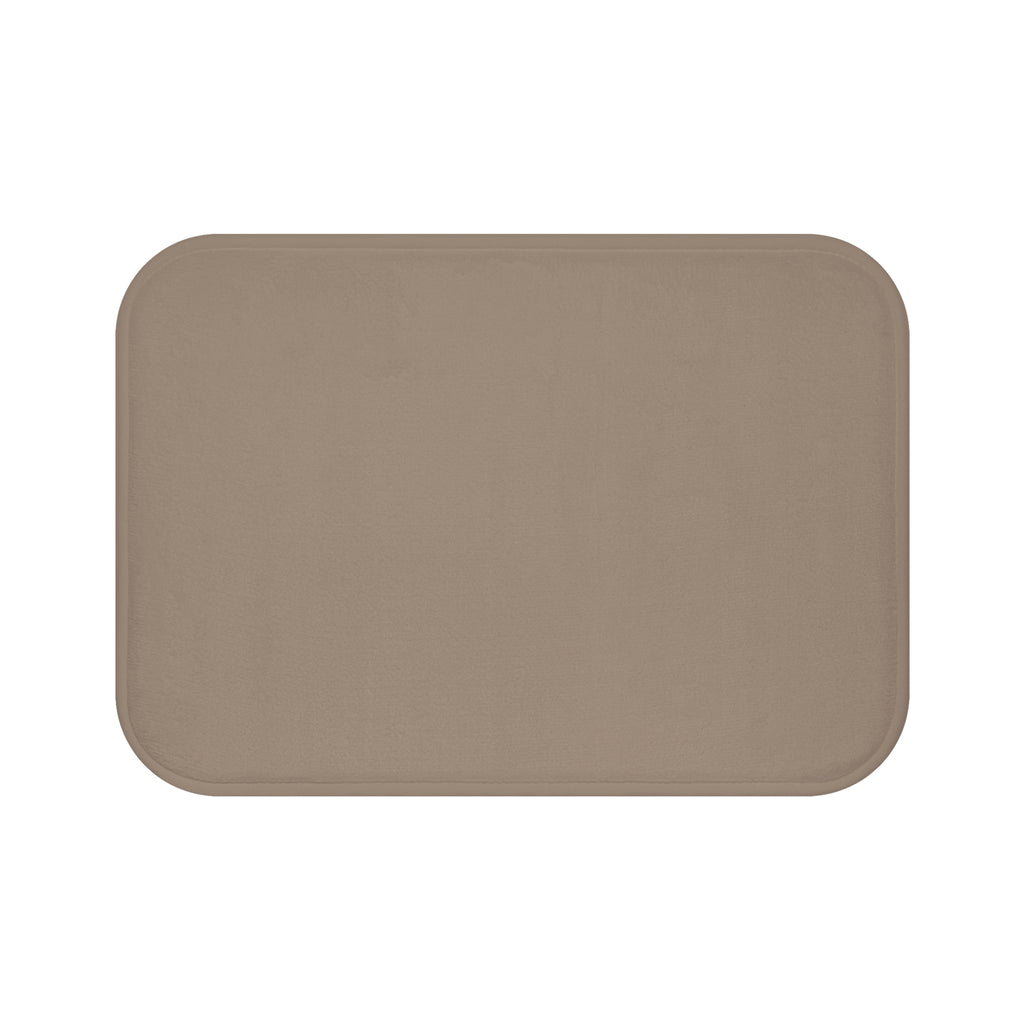 Taupe Memory Foam Bath Mat — Soft Absorbent Bathroom Rug, 2 sizes