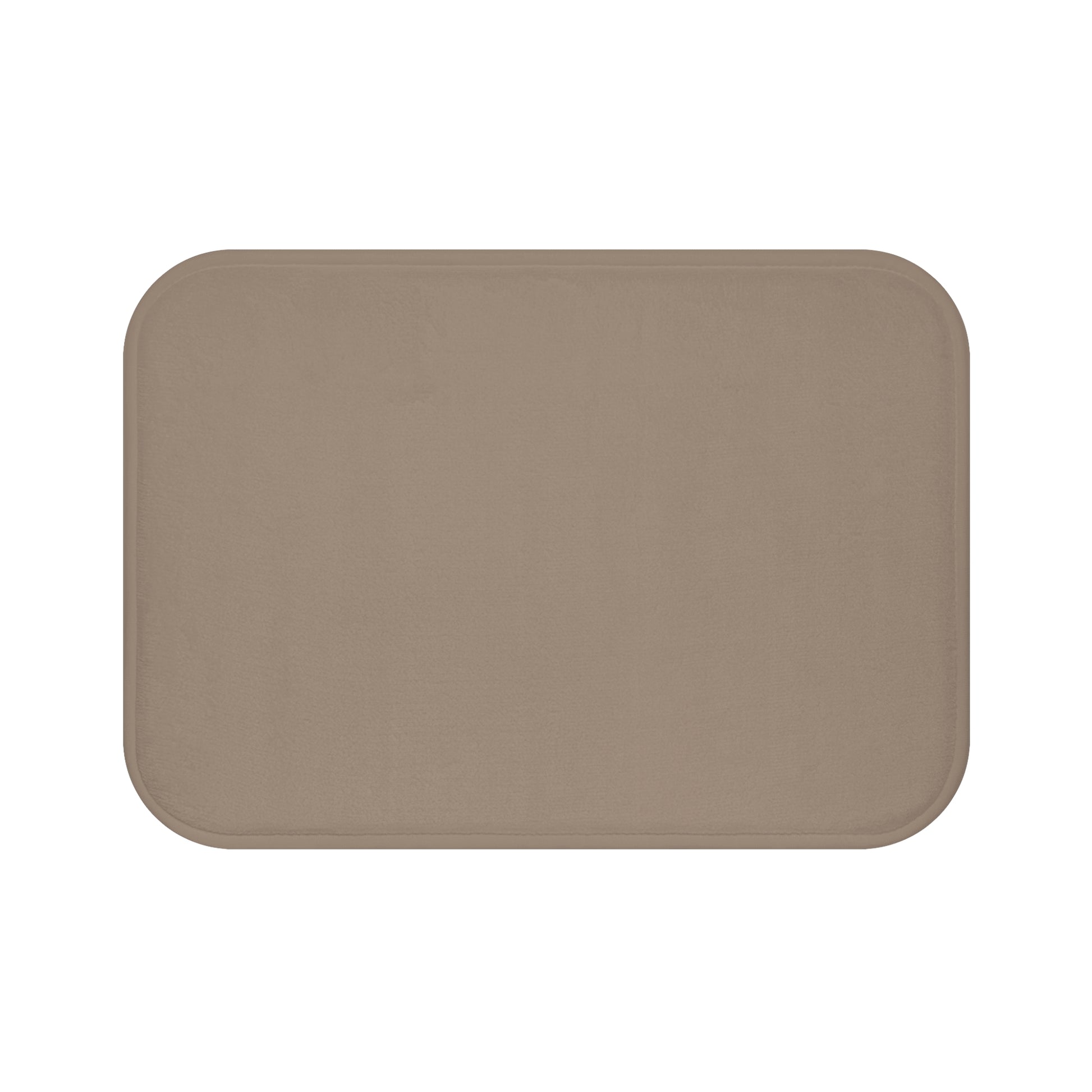 Taupe Memory Foam Bath Mat — Soft Absorbent Bathroom Rug, 2 sizes