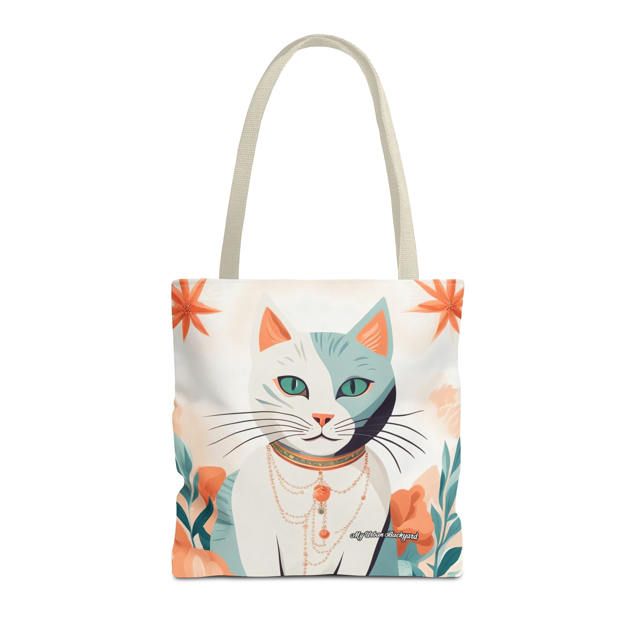Whiskers, Cat Tote Bag with Cotton Handles For Everyday Use, 3 Sizes