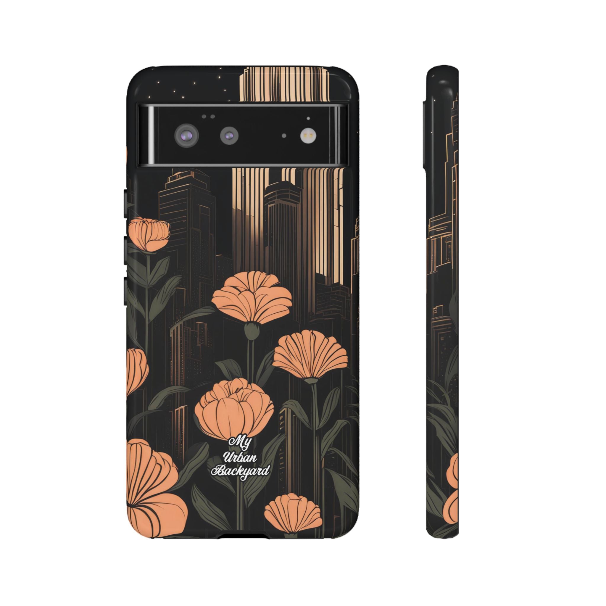 Urban Evening with Flowers, Cell Phone Case