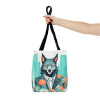 Vincent Blueclaw, Wolf Tote Bag with Cotton Handles For Everyday Use, 3 Sizes