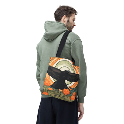 Flying Crow Tote Bag