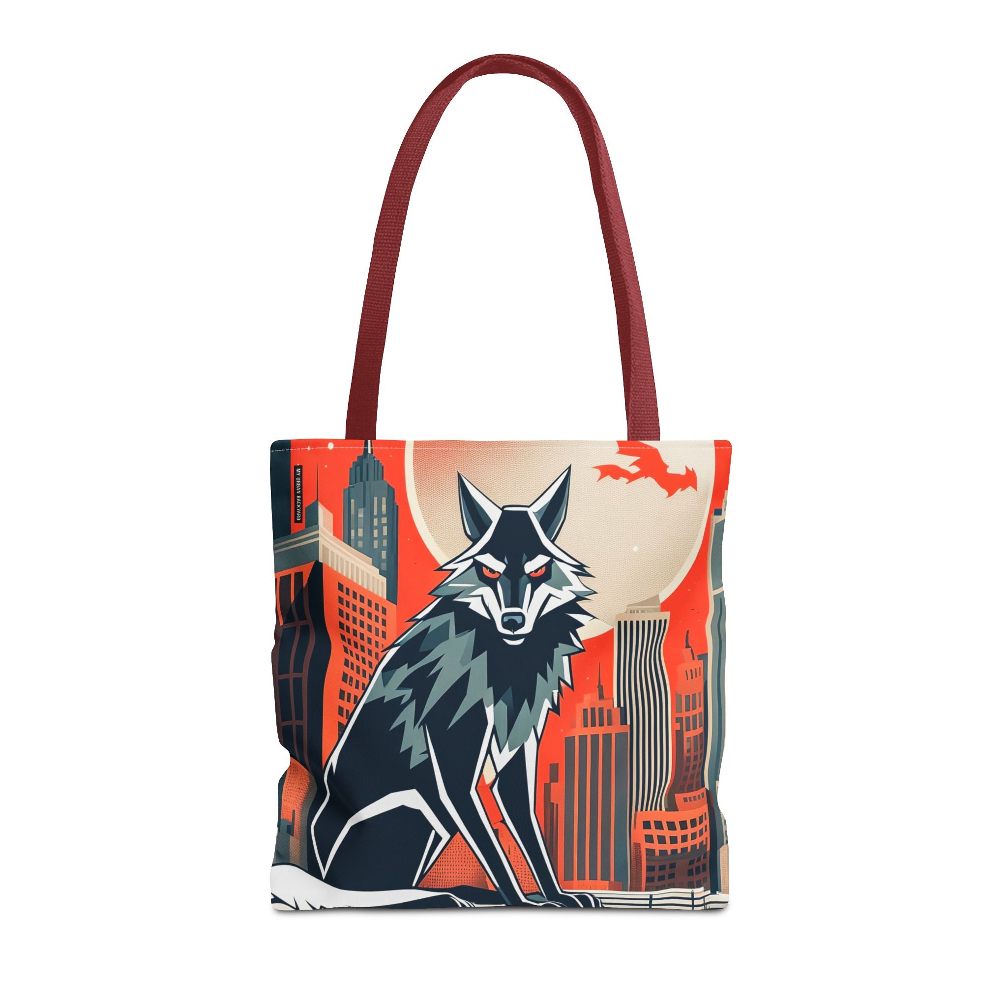 City Wolf Tote Bag, Tote with Cotton Handles For Everyday Use, 3 Sizes