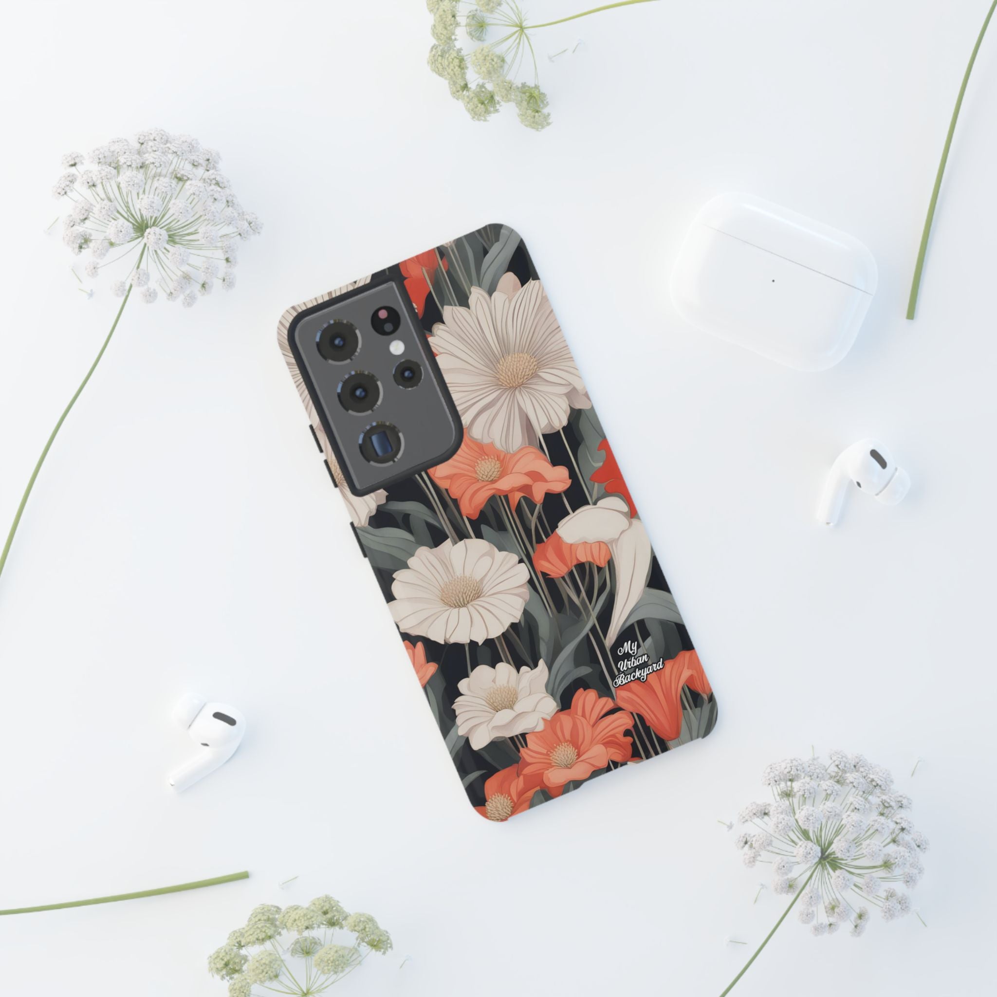 Art Deco Flowers, Cell Phone Case - Apple, Samsung, Google Pixel
