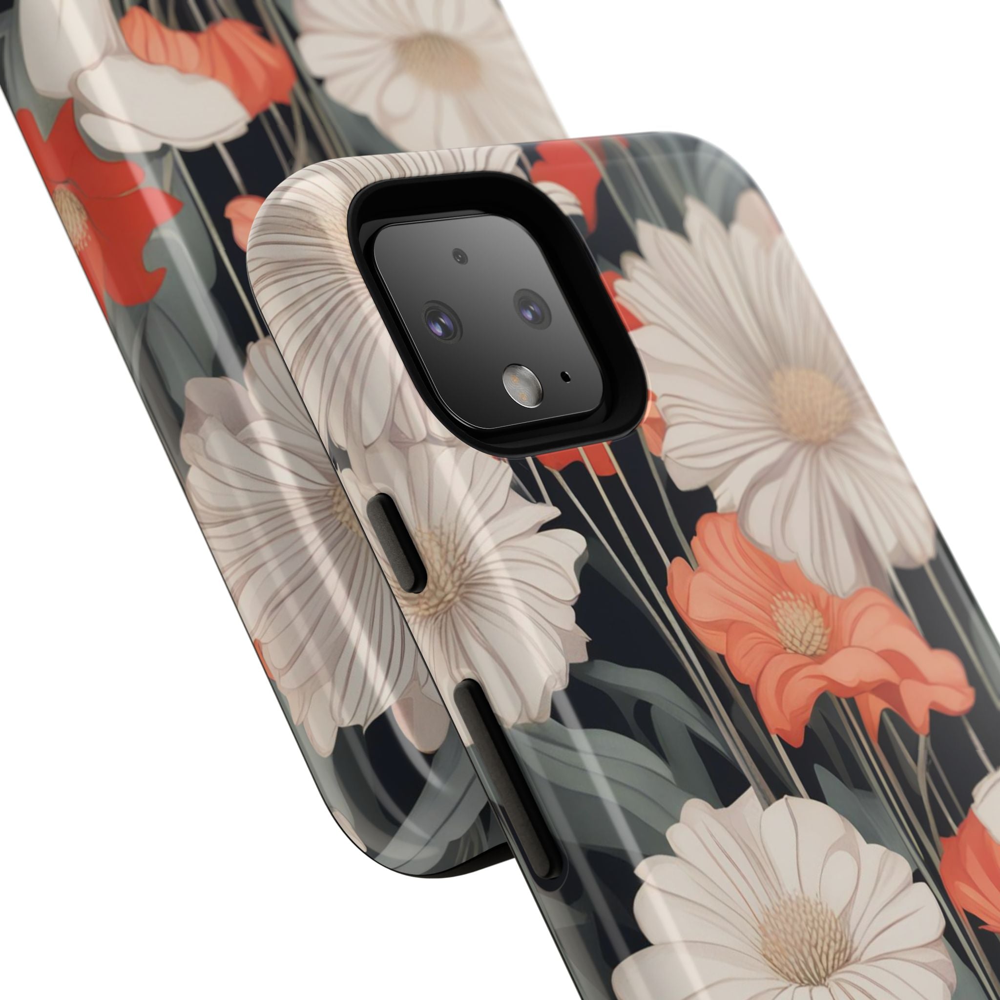 Art Deco Flowers, Cell Phone Case - Apple, Samsung, Google Pixel