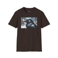 Urban Crow In Falling Snow T-Shirt — Winter Crow Graphic Tee