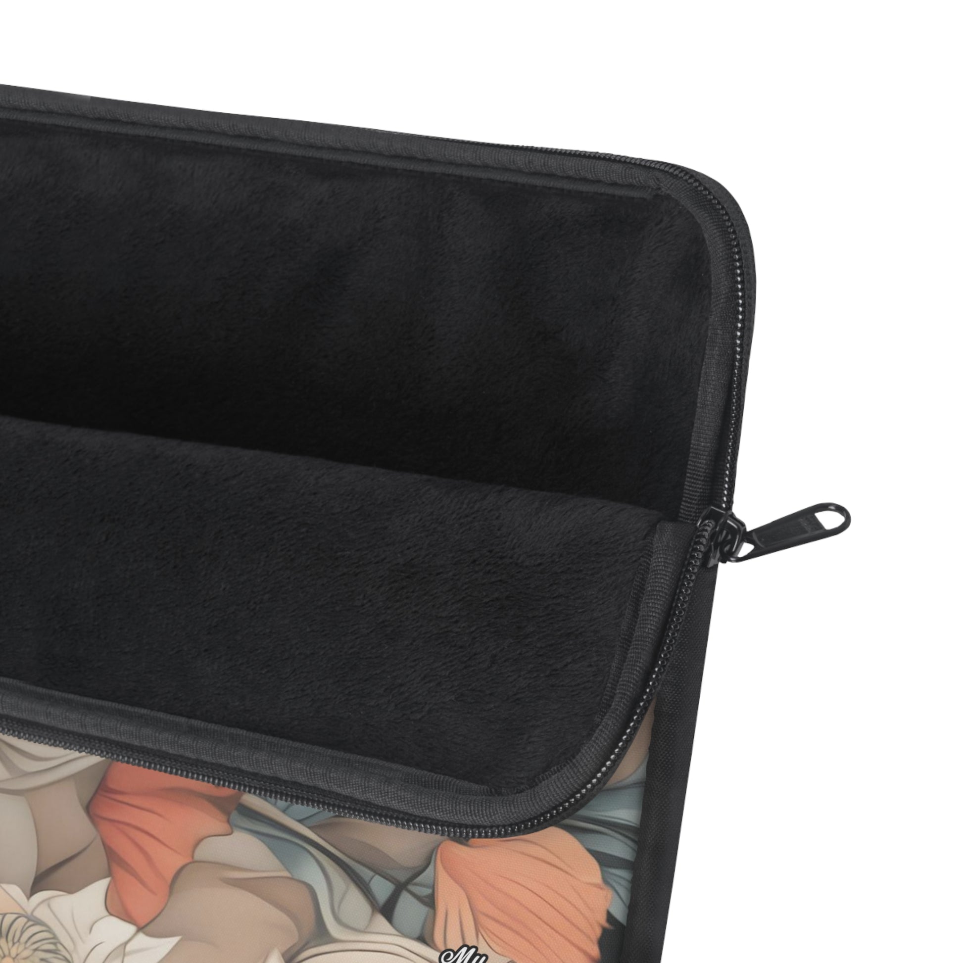 Muted Wildflower Bouquet, Soft Laptop Sleeve, Artisanal Computer Case, Stylish Tech Accessory, Gift for Students and Professionals, 3 Sizes