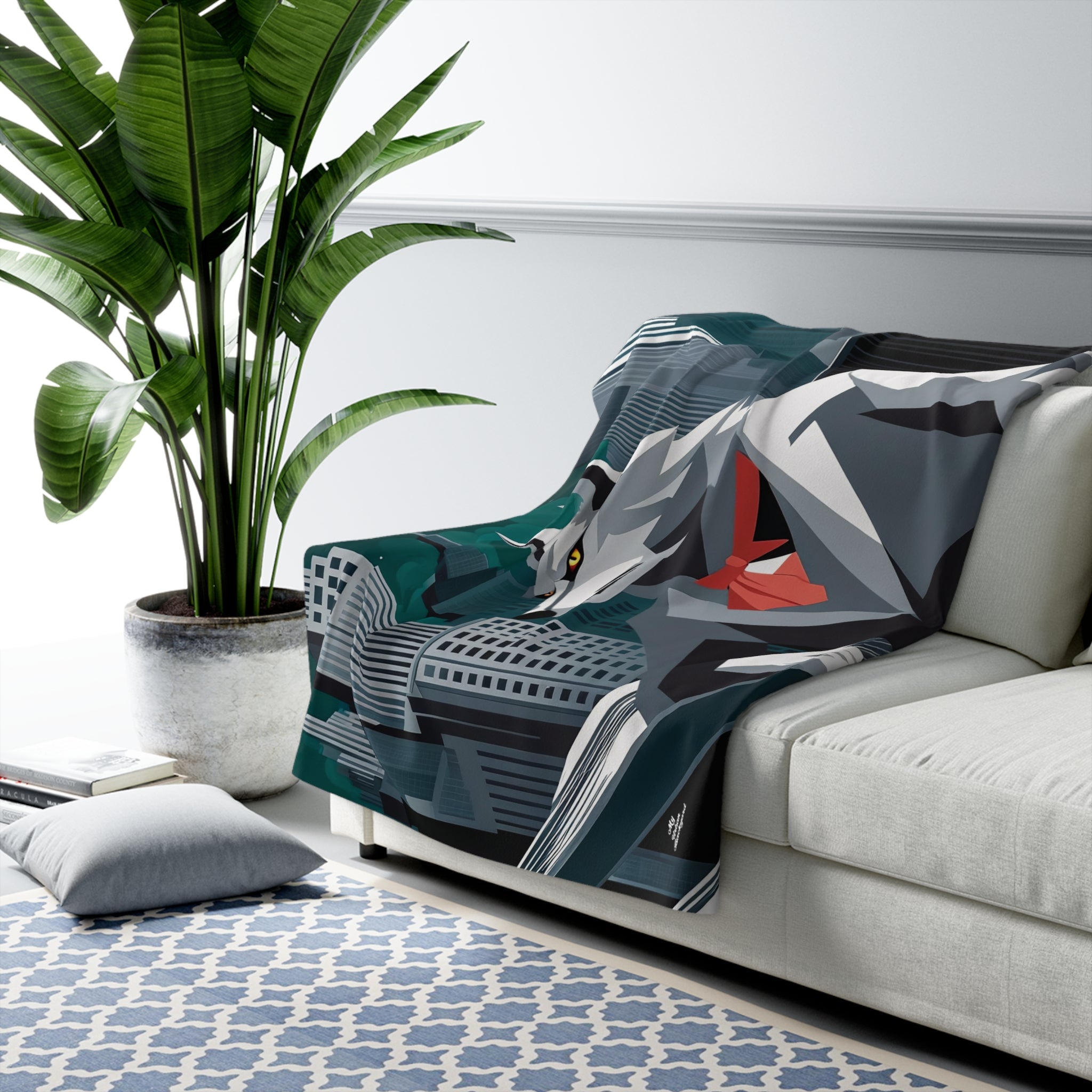 Cinderhowl, Wolf Sherpa Fleece Blanket