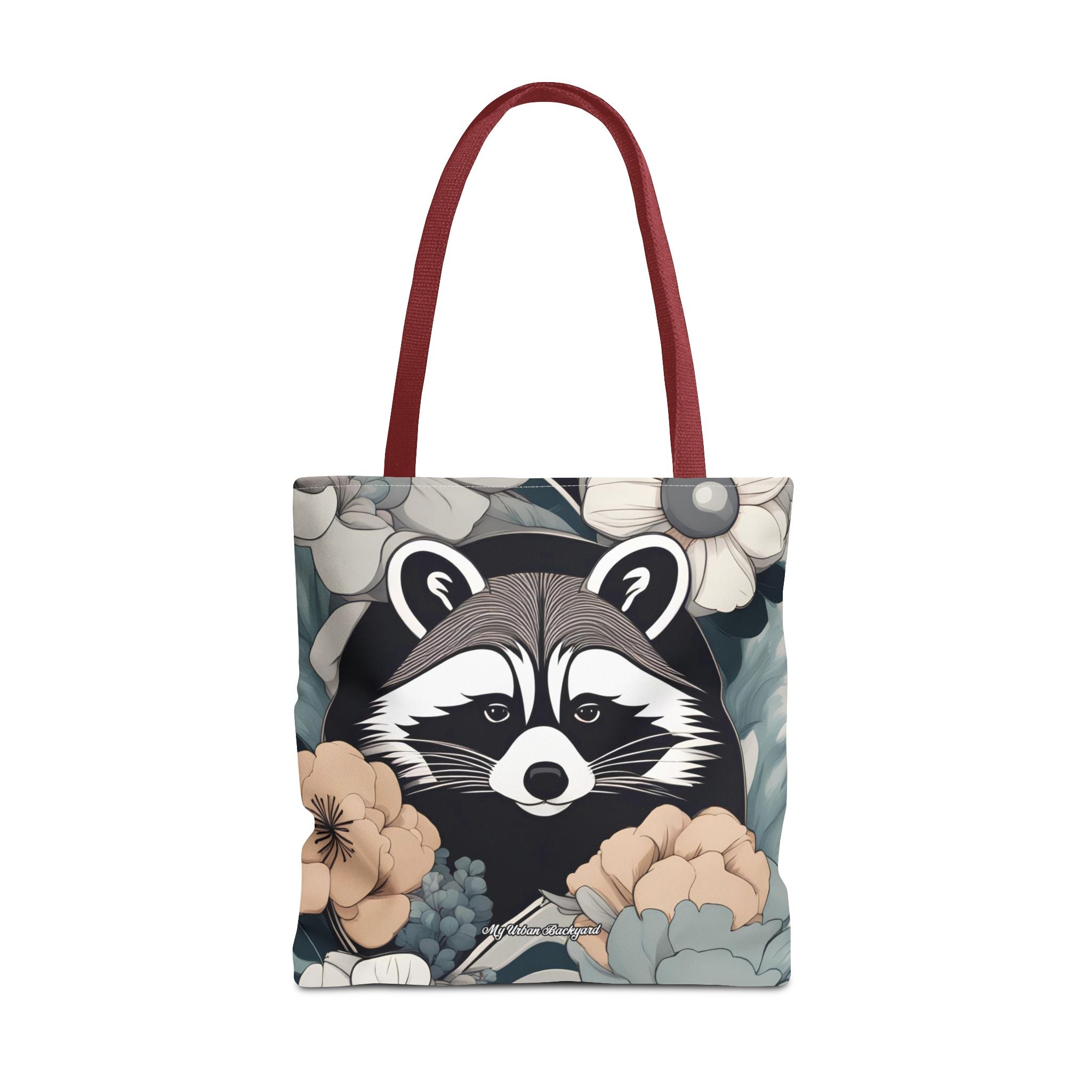Rocco Pawsley, Raccoon Tote Bag with Cotton Handles For Everyday Use, 3 Sizes
