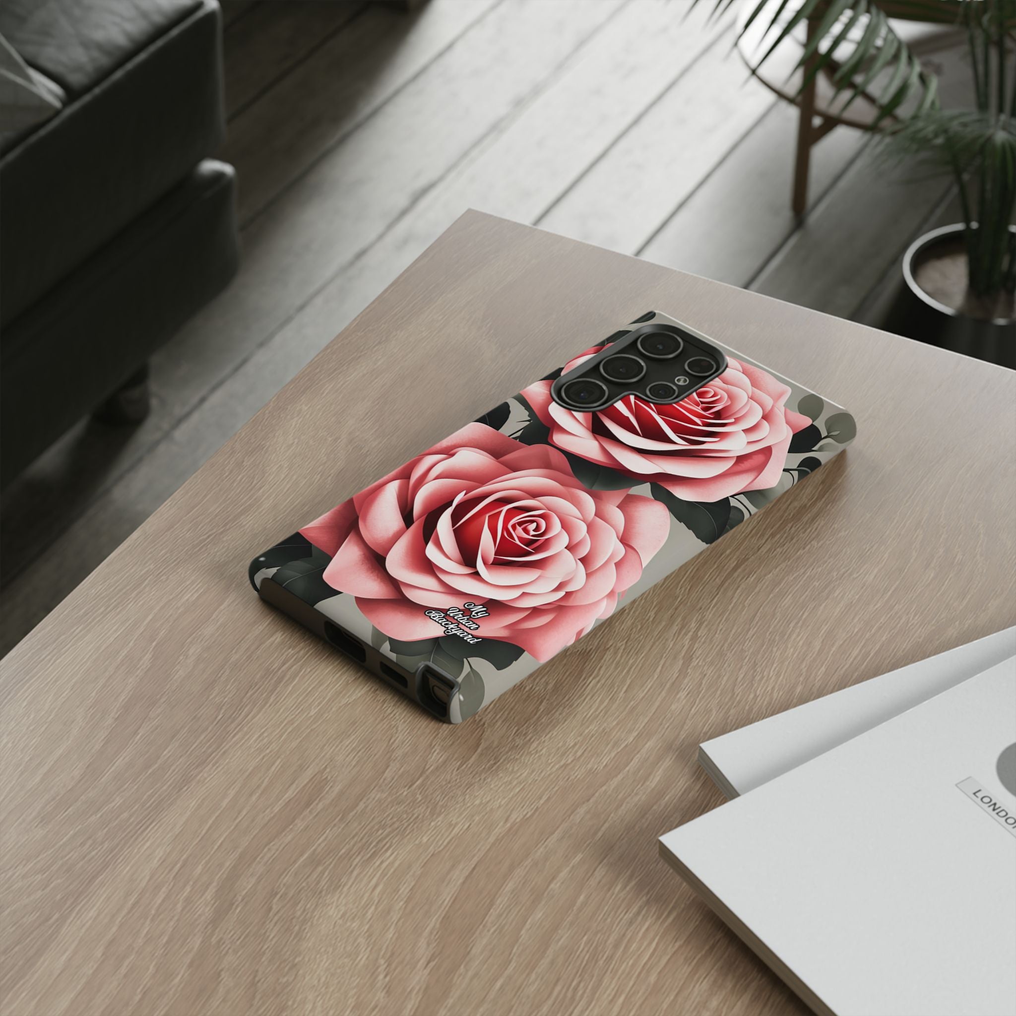 Pink Rose Flowers, Cell Phone Case - Apple, Samsung or Google Pixel