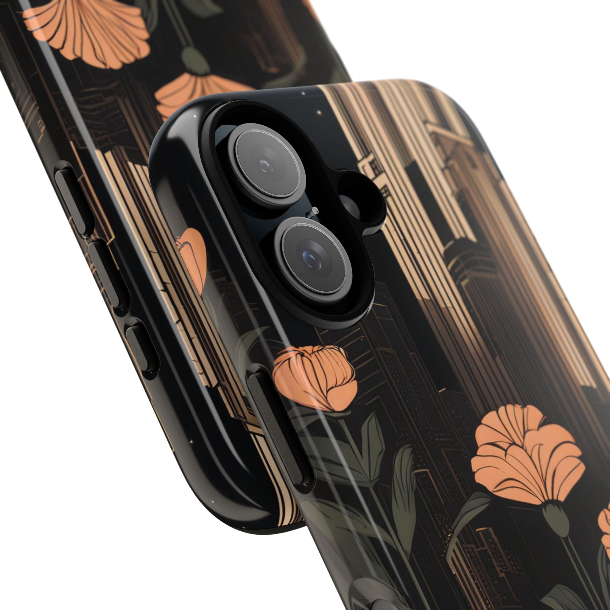 Urban Evening with Flowers, Cell Phone Case