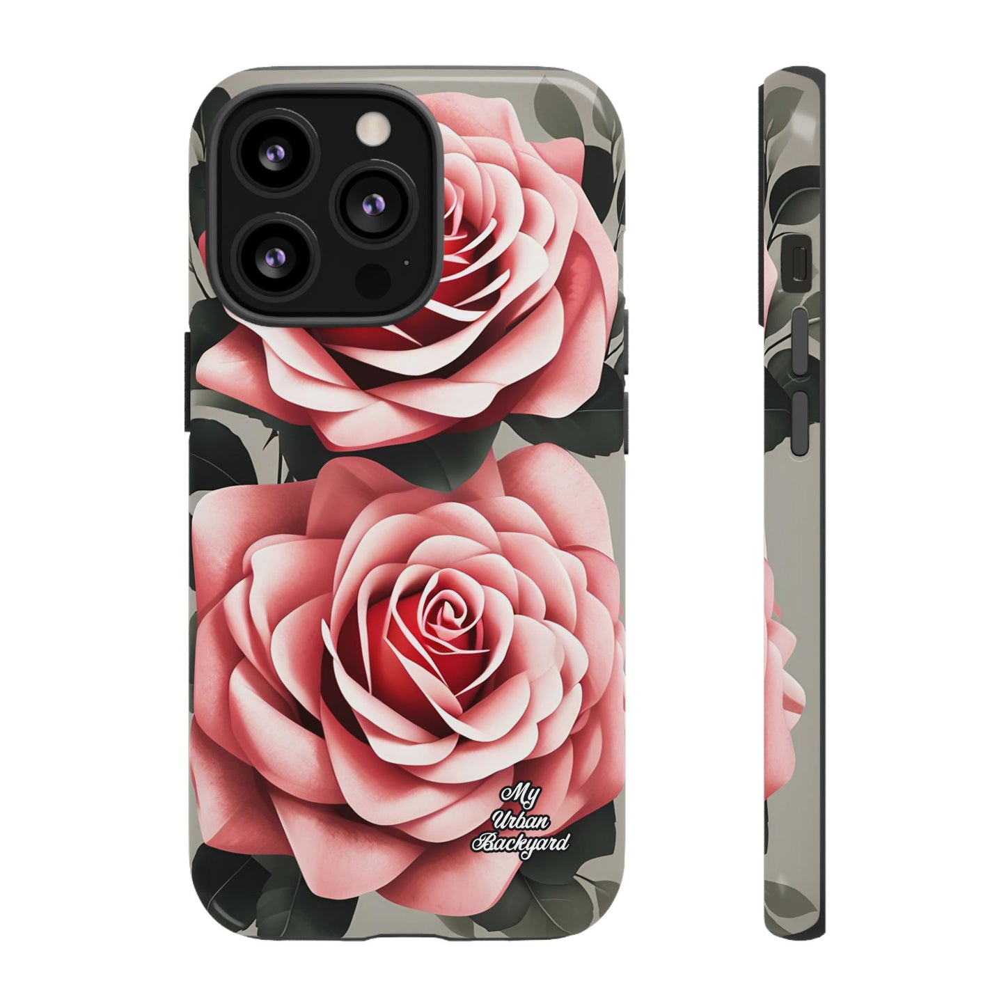 Pink Rose Flowers, Cell Phone Case - Apple, Samsung or Google Pixel