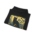 Bella Moonpaw, Black Cat Unisex Hoodie w Front Pocket