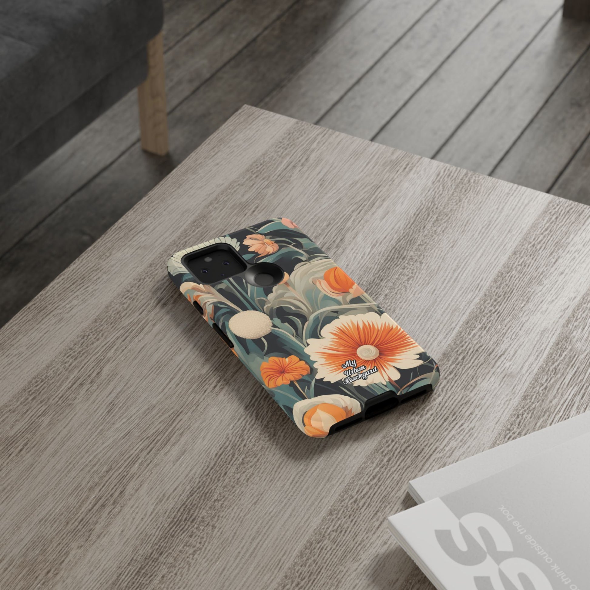 Orange and White Flowers, Cell Phone Case - Apple, Samsung, Google Pixel