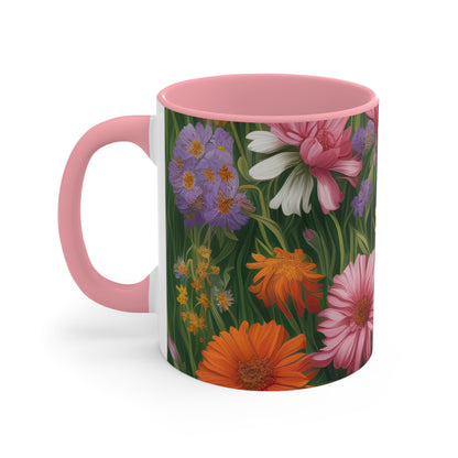 Wildflower Field, Ceramic Mug - Perfect for Coffee, Tea, and More!