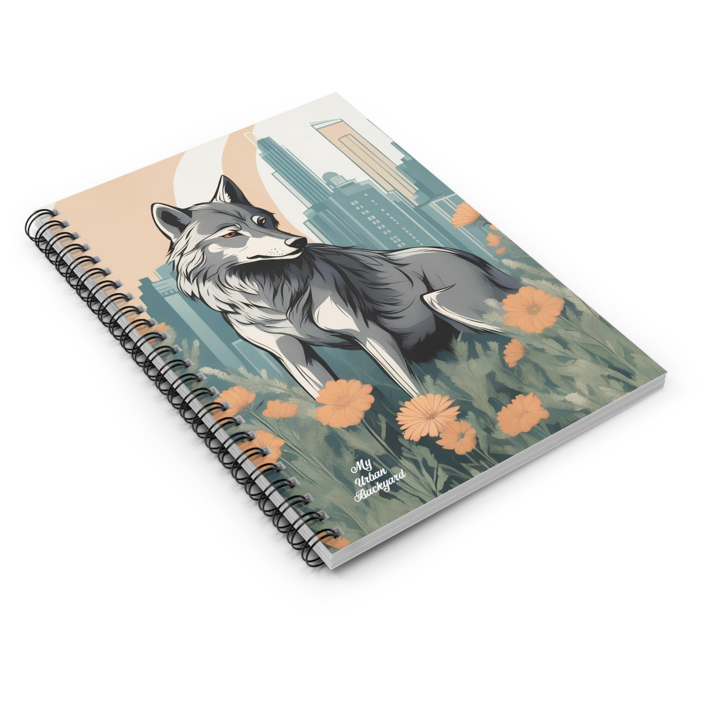 Urban Wolf, Spiral Notebook Journal - Write in Style