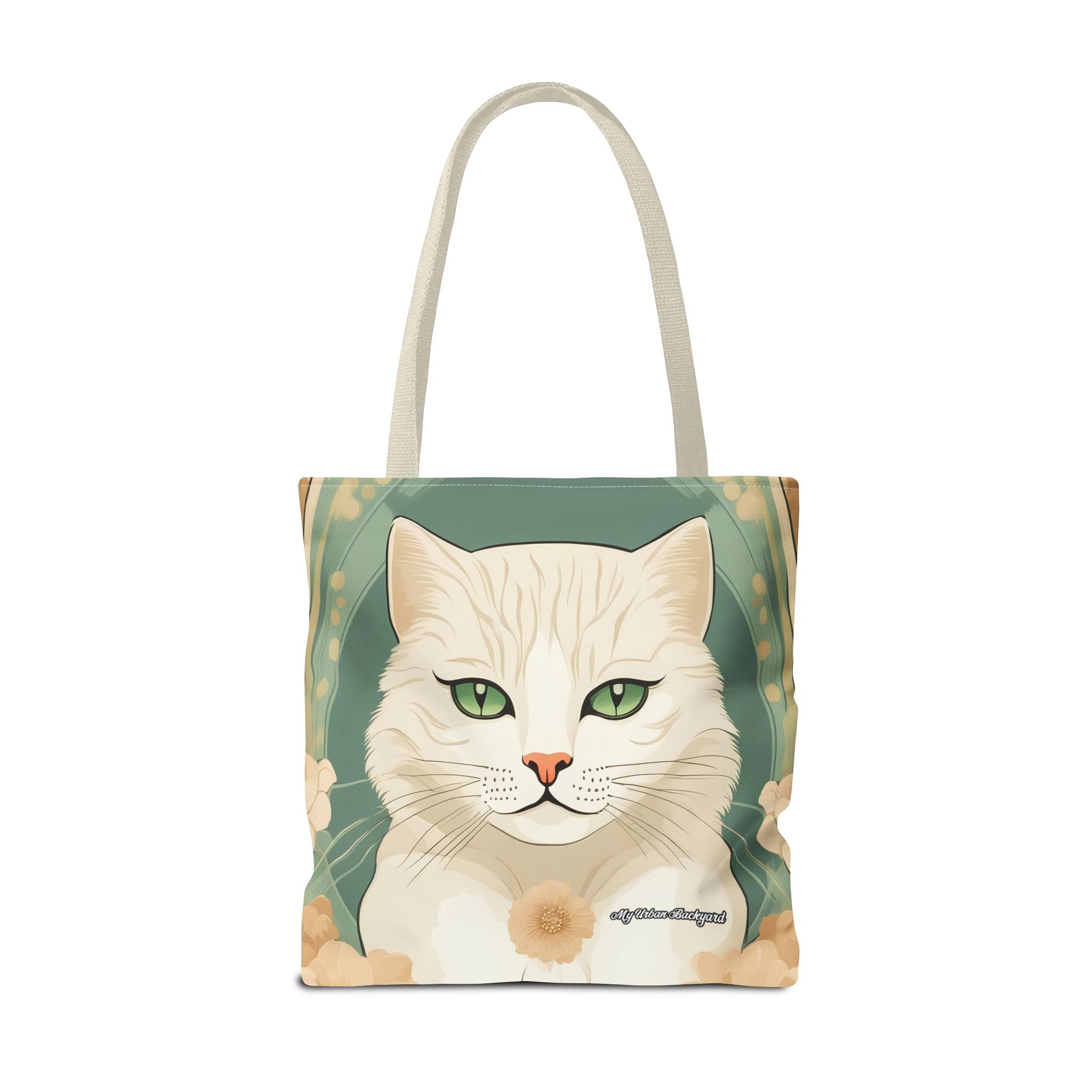 Blanca Purrington, Cat Tote Bag with Cotton Handles For Everyday Use, 3 Sizes