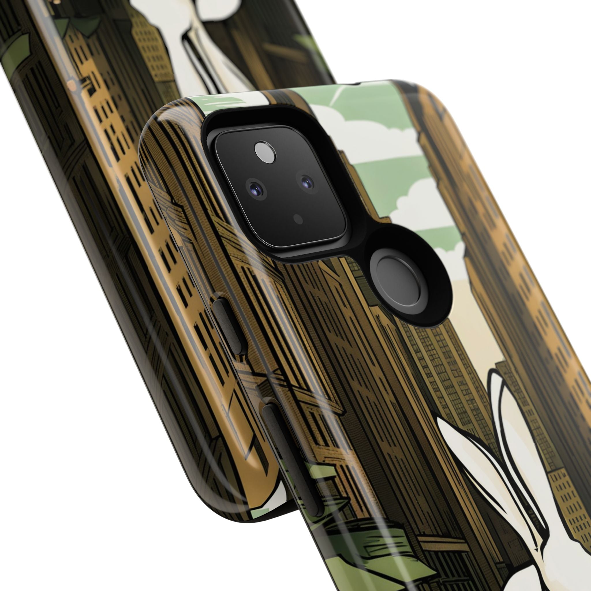 White Rabbit on a City Street, Cell Phone Case - Apple, Samsung, Google Pixel