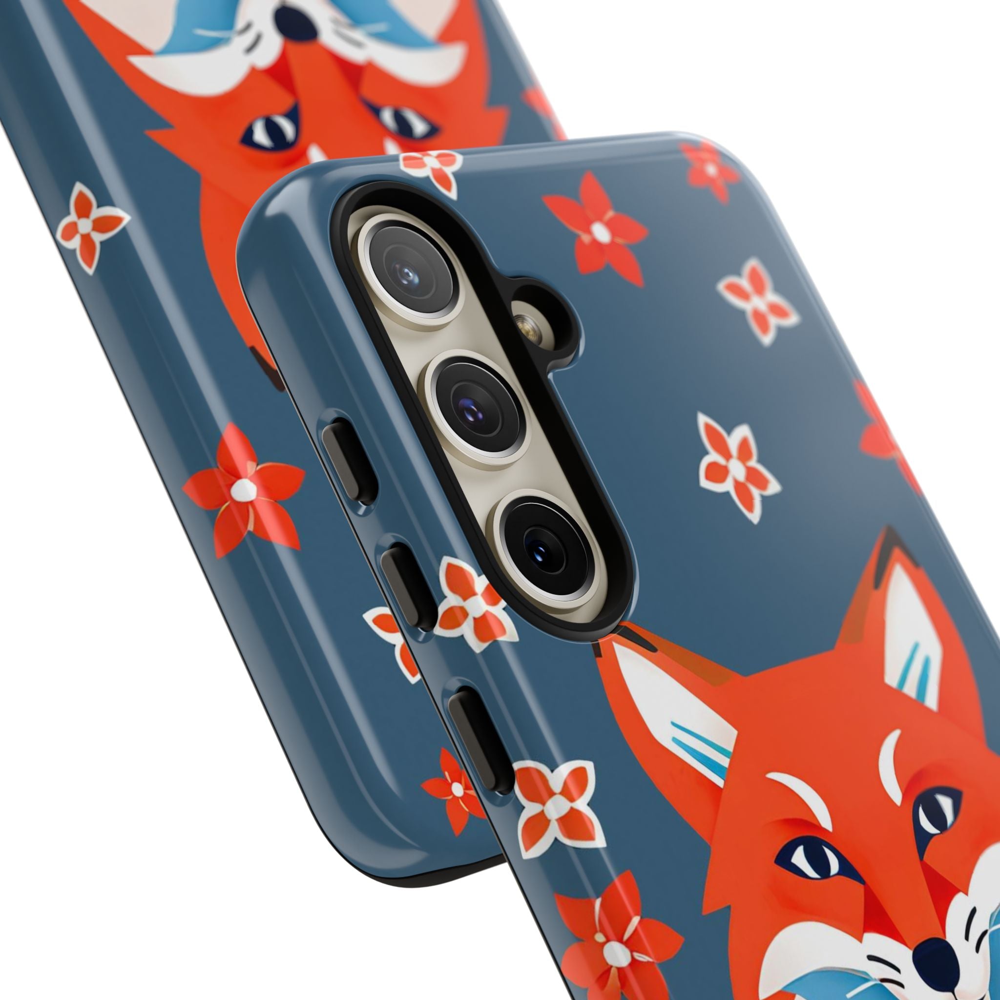 Fox with Flowers, Cell Phone Case - Apple, Samsung, Google Pixel
