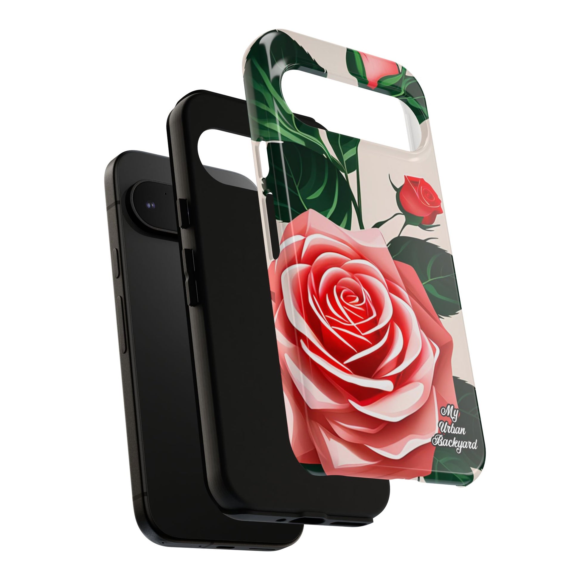 Pink Rose Flowers, Cell Phone Case - Apple, Samsung, Google Pixel