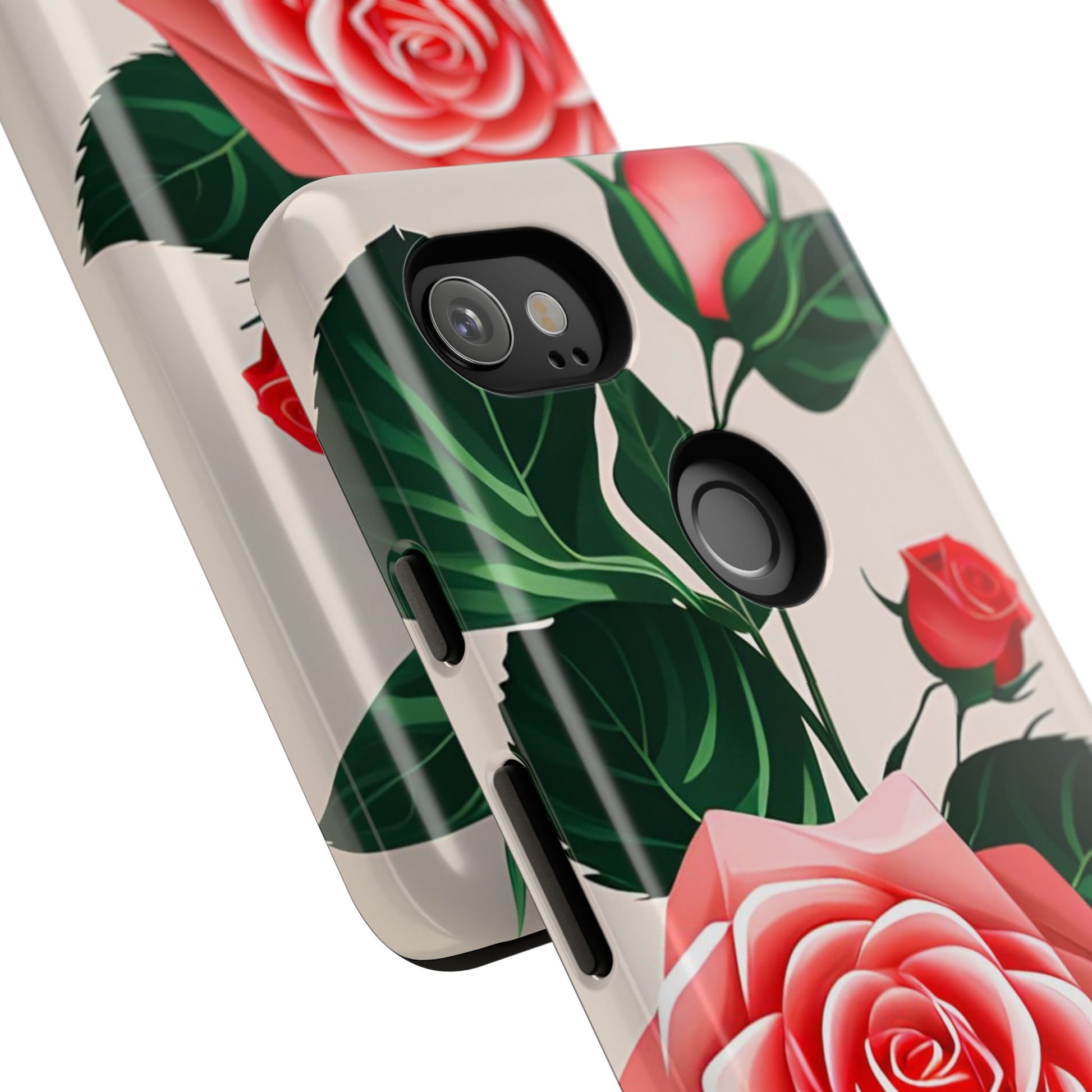 Pink Rose Flowers, Cell Phone Case - Apple, Samsung, Google Pixel