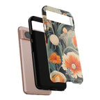 Orange and White Flowers, Cell Phone Case - Apple, Samsung, Google Pixel
