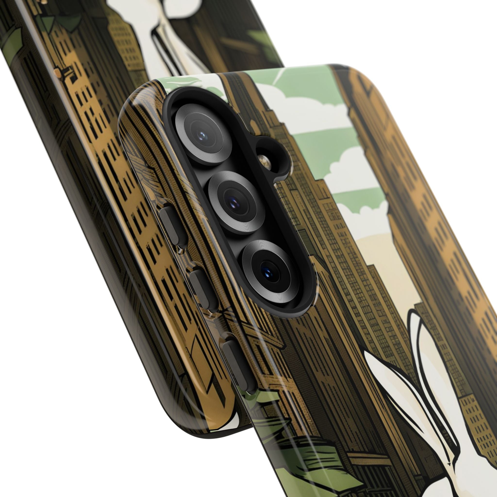 White Rabbit on a City Street, Cell Phone Case - Apple, Samsung, Google Pixel