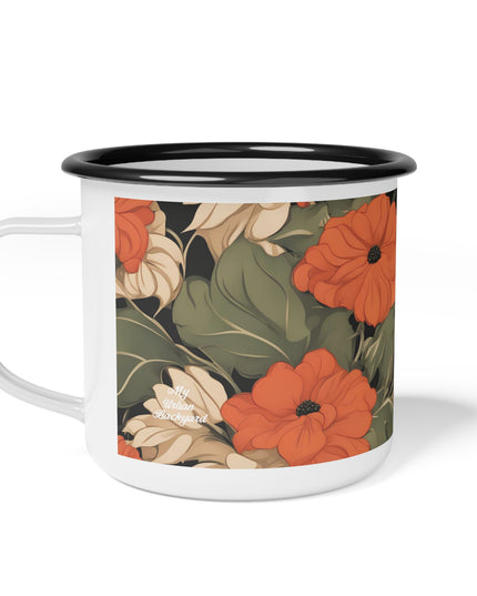 Senior Bear, Enamel Camping Mug for Coffee, Tea, Cocoa, or Cereal - 12oz