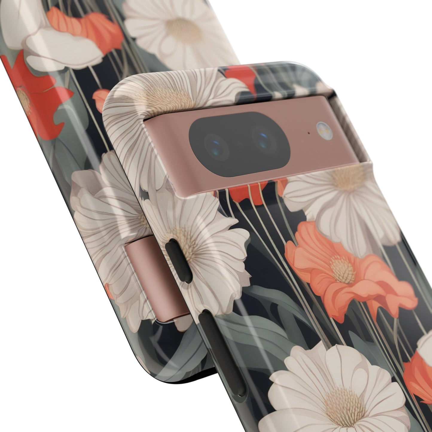 Art Deco Flowers, Cell Phone Case - Apple, Samsung or Google Pixel