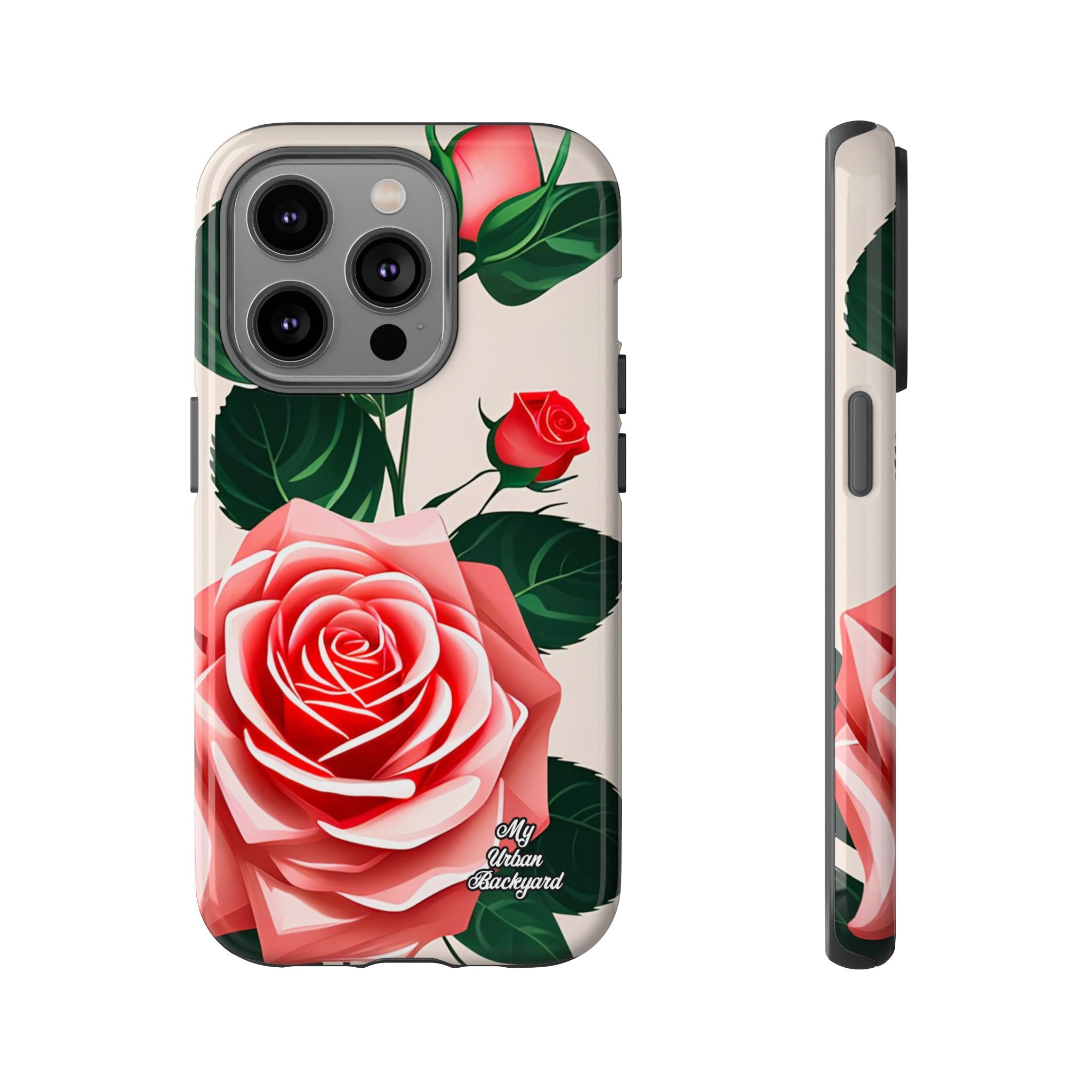 Pink Rose Flowers, Cell Phone Case - Apple, Samsung, Google Pixel