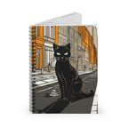 Lucian Purrcrest, Cat Spiral Notebook Writing Journal - 118 Ruled Pages