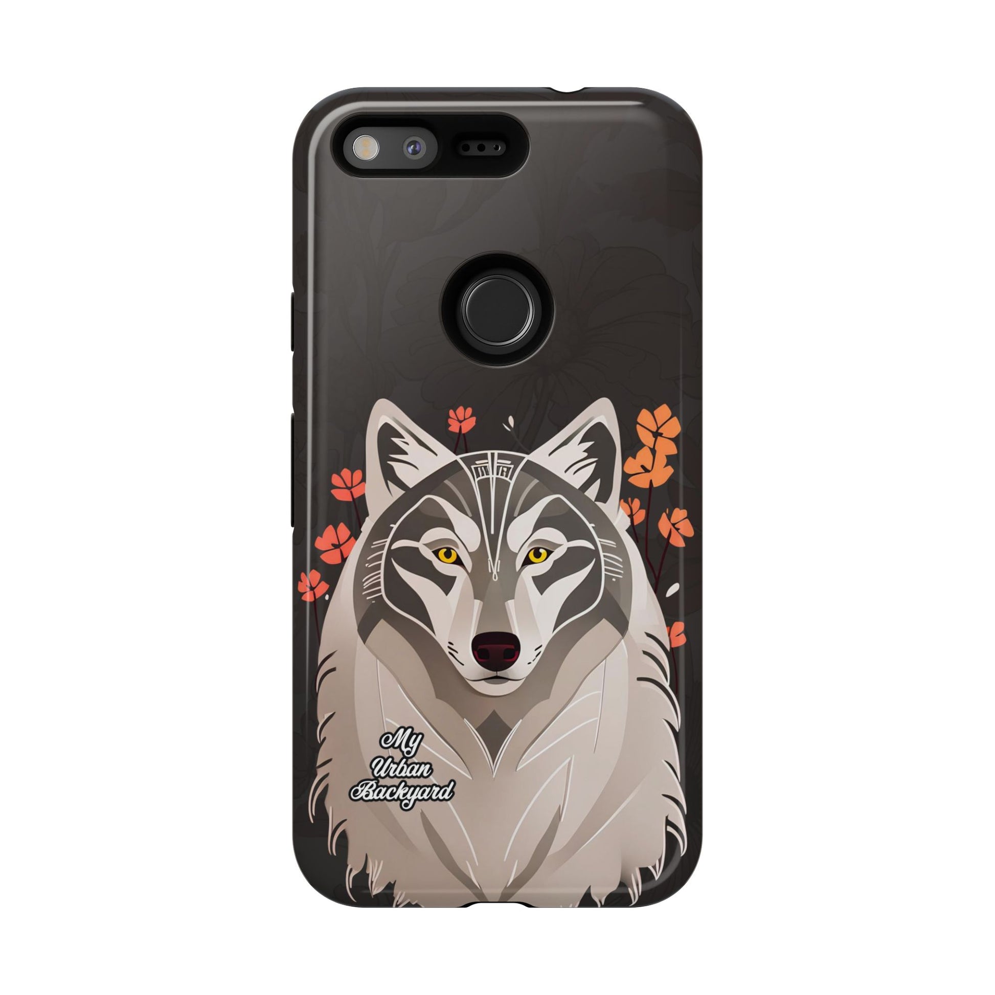 Art Deco Wolf, Cell Phone Case - Apple, Samsung, Google Pixel