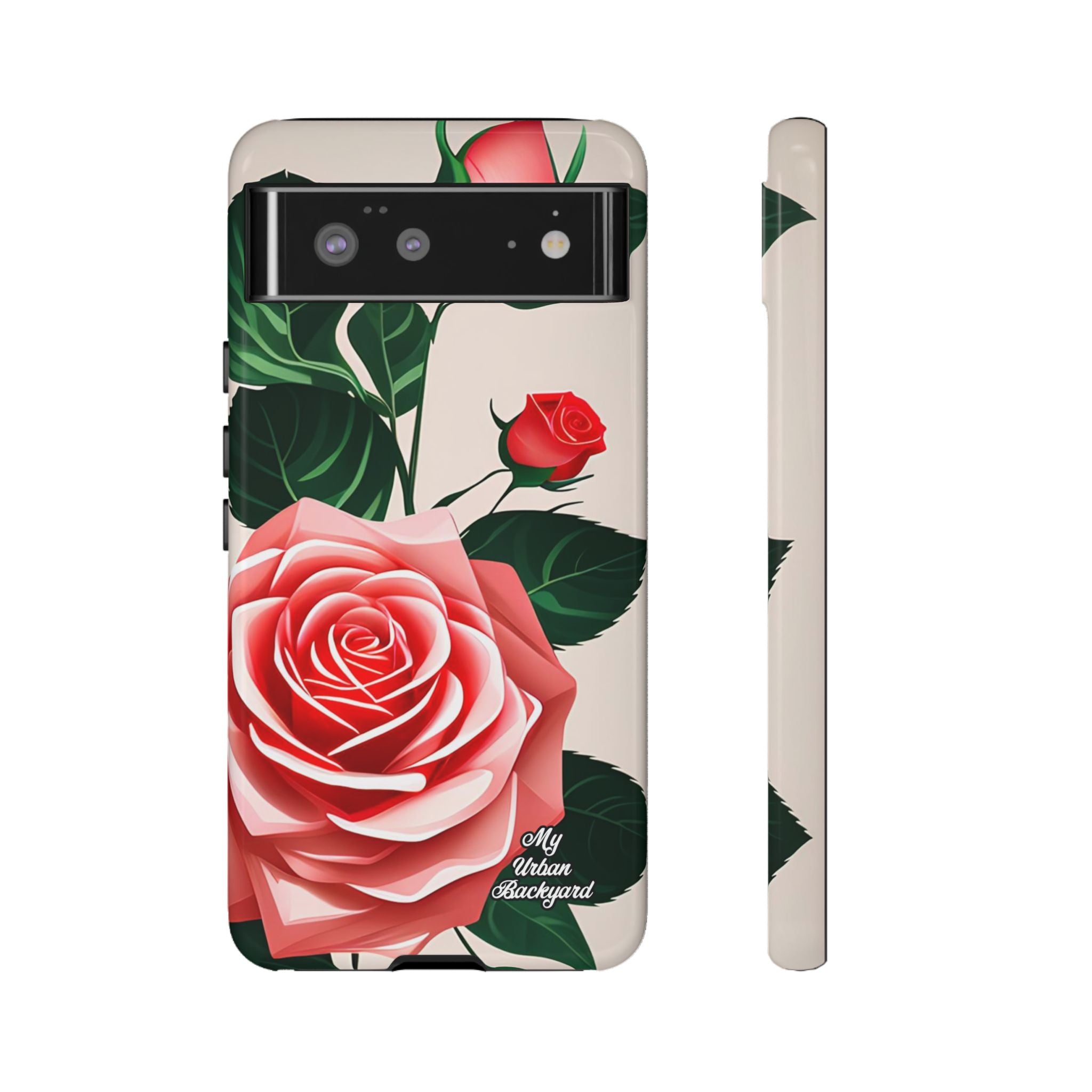 Pink Rose Flowers, Cell Phone Case - Apple, Samsung, Google Pixel