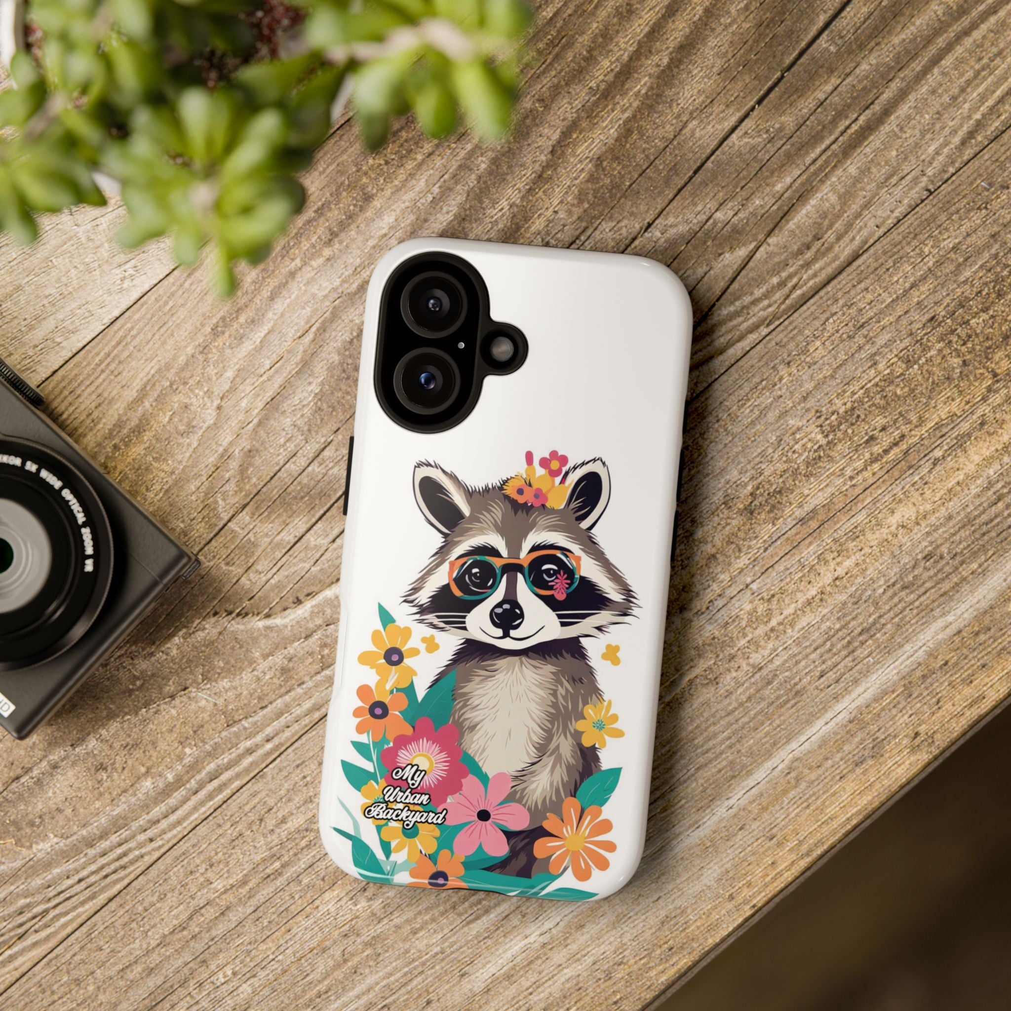 Raccoon with Glasses, Cell Phone Case - Apple, Samsung or Google Pixel