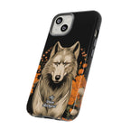 Wolf with Flowers, Animal Cell Phone Case - Apple, Samsung, Google Pixel