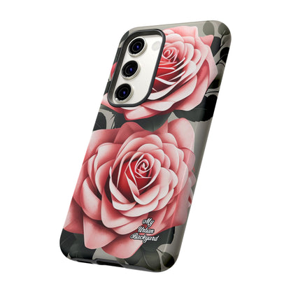 Pink Rose Flowers, Cell Phone Case - Apple, Samsung or Google Pixel