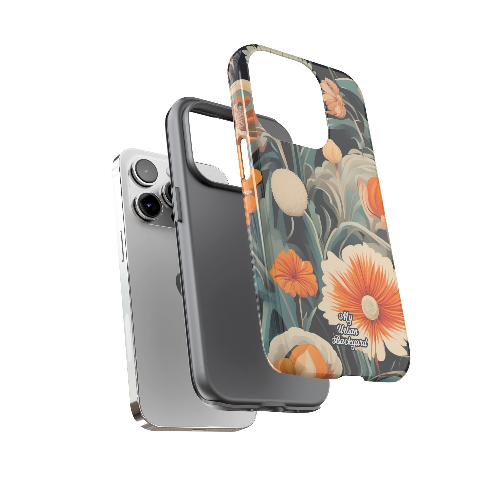 Orange and White Flowers, Cell Phone Case - Apple, Samsung, Google Pixel