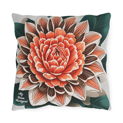 Orange Flower, Versatile Throw Pillow - Home or Office Decor