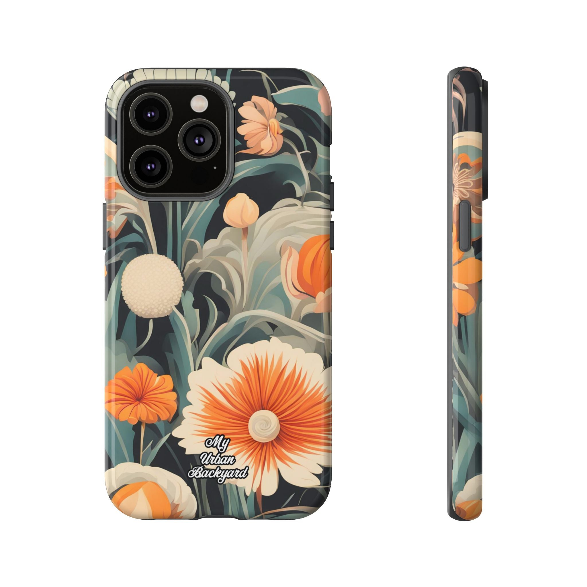 Orange and White Flowers, Cell Phone Case - Apple, Samsung, Google Pixel