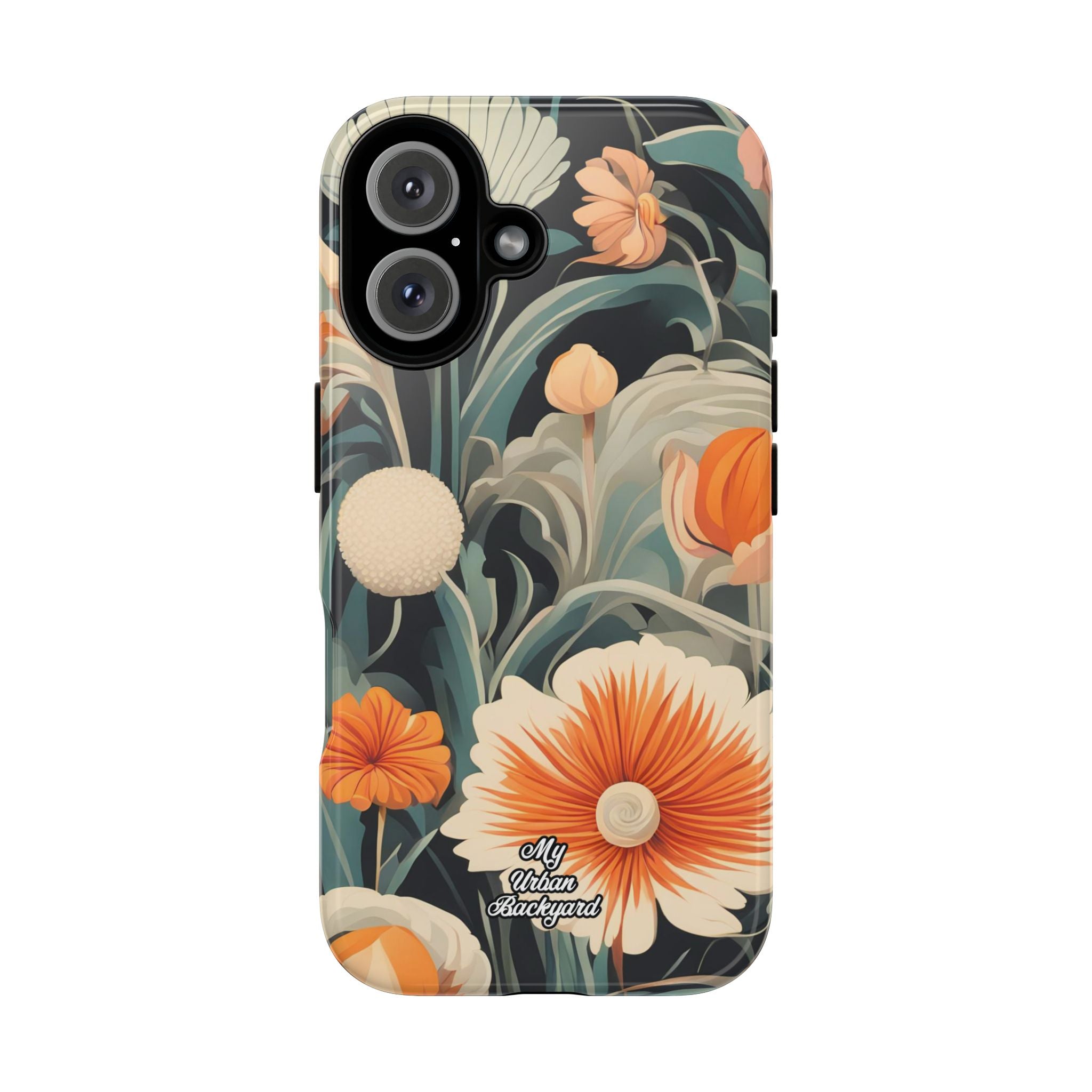 Orange and White Flowers, Cell Phone Case - Apple, Samsung, Google Pixel