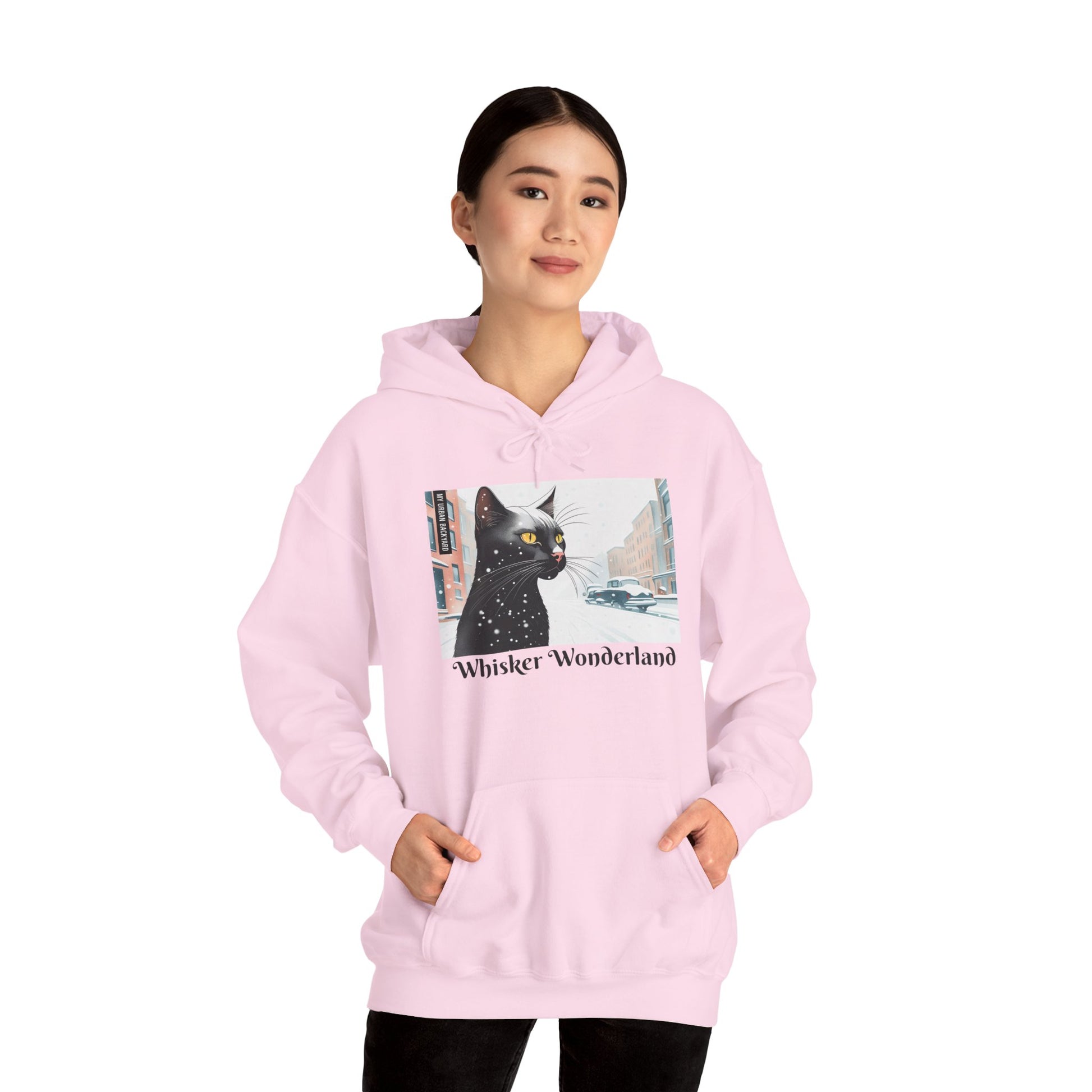 Whisker Wonderland Cat Hoodie, Cozy Graphic Sweatshirt for Cat Lovers, Perfect Gift for Pet Owners, Casual Wear, Unique Art Apparel