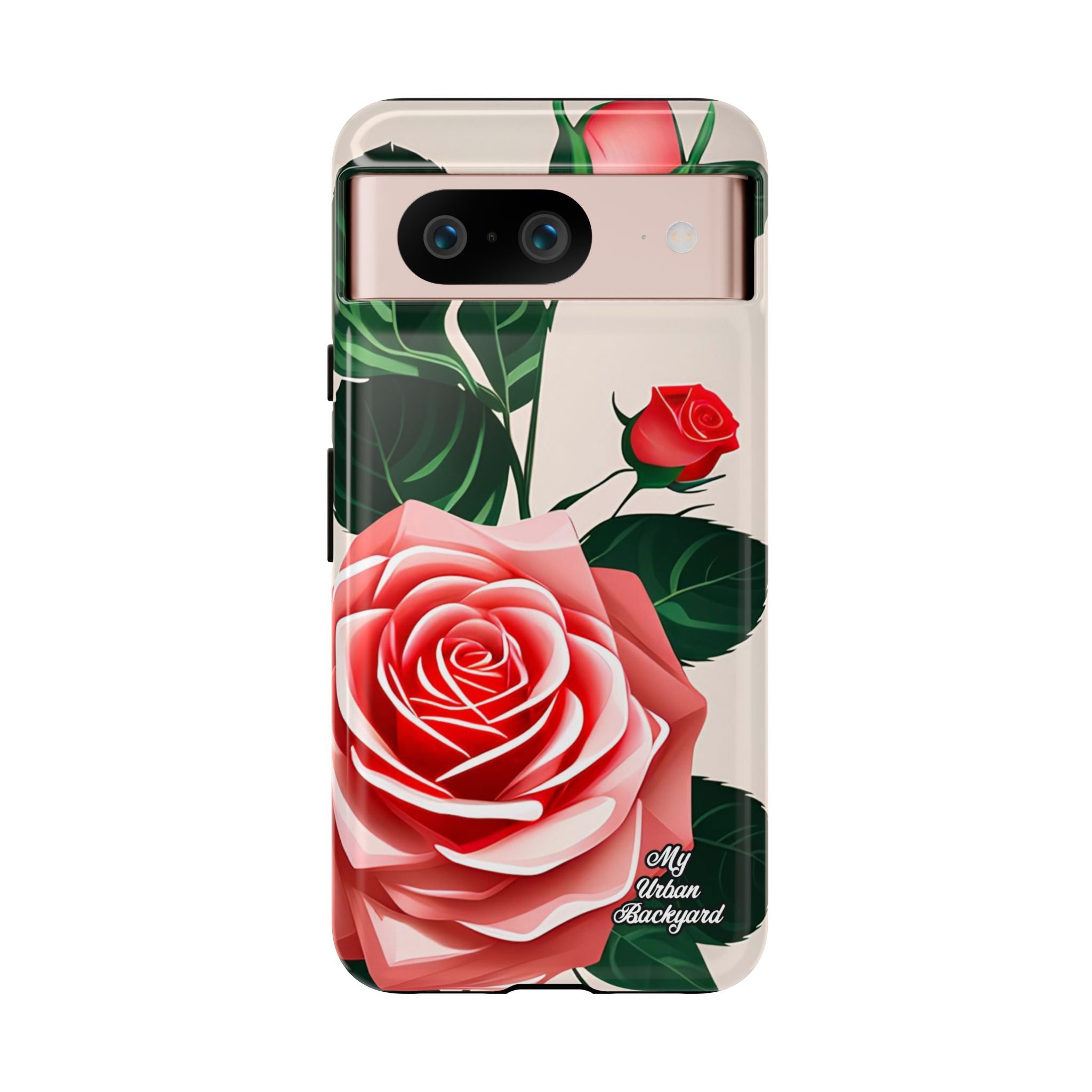 Pink Rose Flowers, Cell Phone Case - Apple, Samsung, Google Pixel