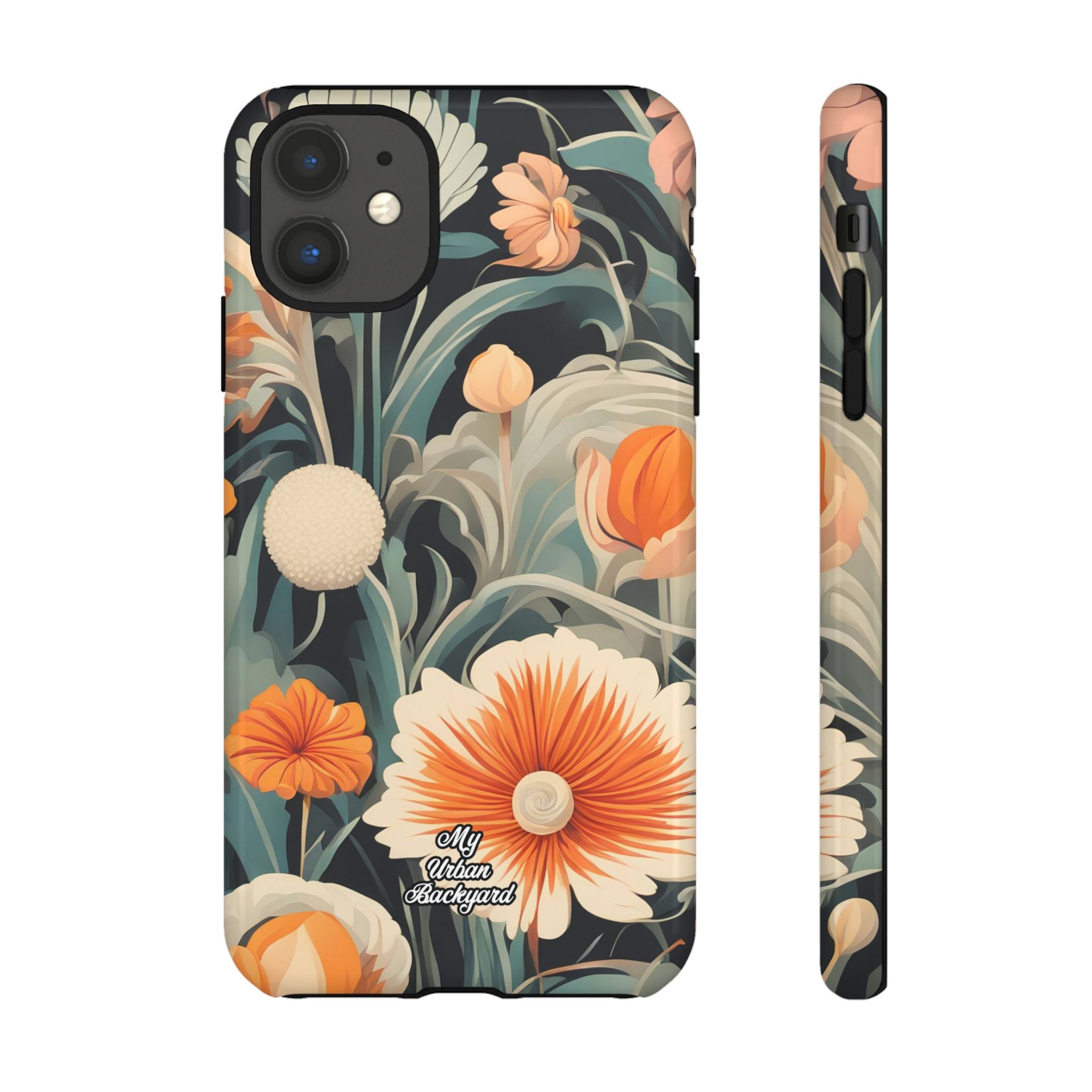 Orange and White Flowers, Cell Phone Case - Apple, Samsung, Google Pixel