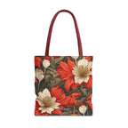 Holiday Flowers, Tote Bag with Cotton Handles
